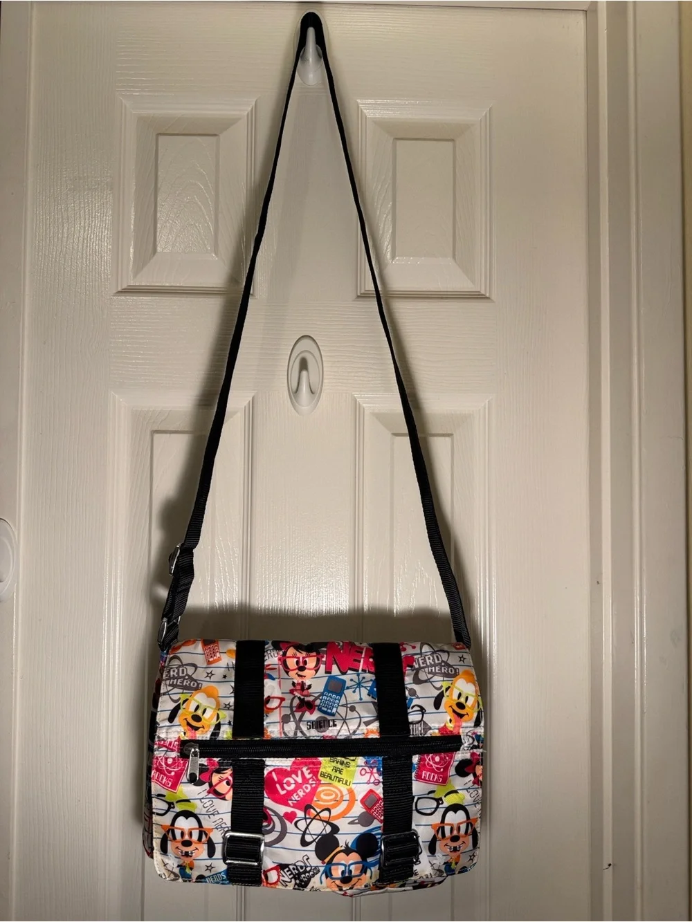Disney Parks Brand “I Love Nerds” Character Crossbody/Messenger Bag